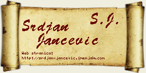 Srđan Jančević vizit kartica